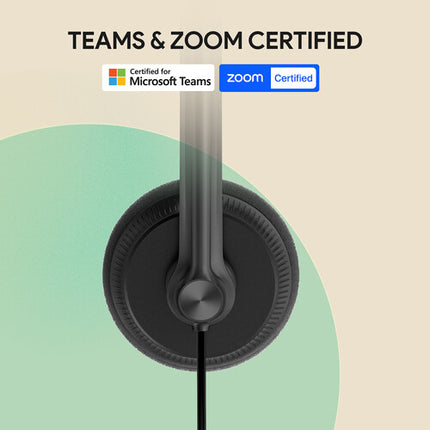 Yealink UH34 Mono Auricular USB para Microsoft Teams con Driver 28mm y Micrófono Ajustable
