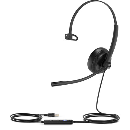 Yealink UH34 Mono Auricular USB para Microsoft Teams con Driver 28mm y Micrófono Ajustable