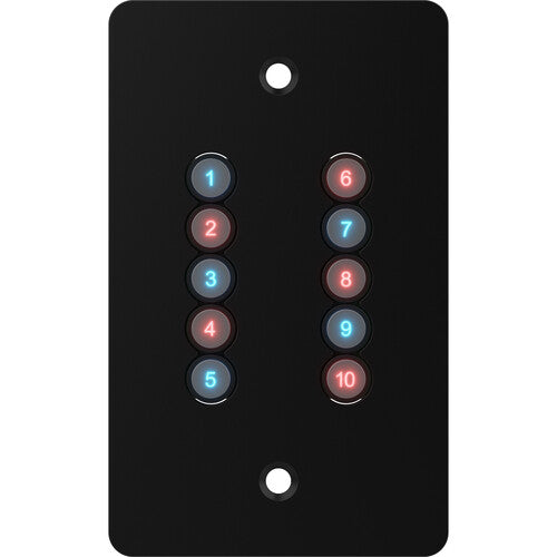 ChamSys GeNetix 10Scene Placa de Pared 2-Pack Botones 10Scene Doble LED