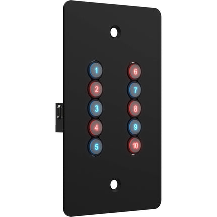 ChamSys GeNetix 10Scene Placa de Pared 2-Pack Botones 10Scene Doble LED