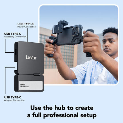 Lexar 2TB Professional Go SSD portátil USB 3.2 Gen 2 1050 MB/s 2-Pack