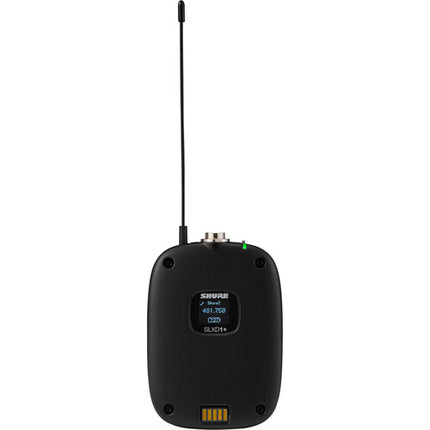 Shure SLXD4Q+ Receptor inalámbrico digital 4 canales 138 MHz rango 330 pies
