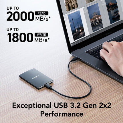 Lexar 4TB SL500 SSD portátil USB 3.2 Gen 2x2 2000 MB/s 2-Pack