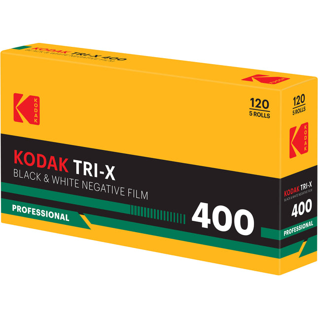 Kodak Professional Tri-X 400 película negativo blanco y negro 120 ISO 400 5 rollos pack