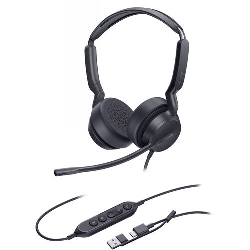Yealink UH42 Auriculares Estéreo USB-C/A con Micrófono Cancelador 35mm