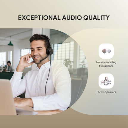 Yealink UH42 Auricular Mono USB-C para Microsoft Teams con Micrófono AI y Almohadillas de Espuma