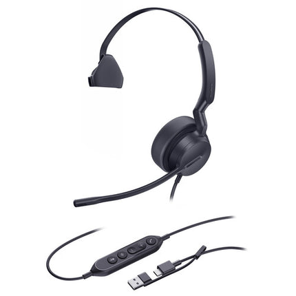 Yealink UH42 Mono Auricular USB-C Auricular Lateral 35mm Micrófono AI