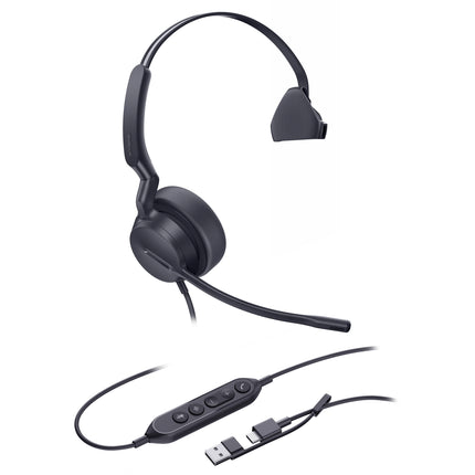 Yealink UH42 Mono Auricular USB-C Auricular Lateral 35mm Micrófono AI