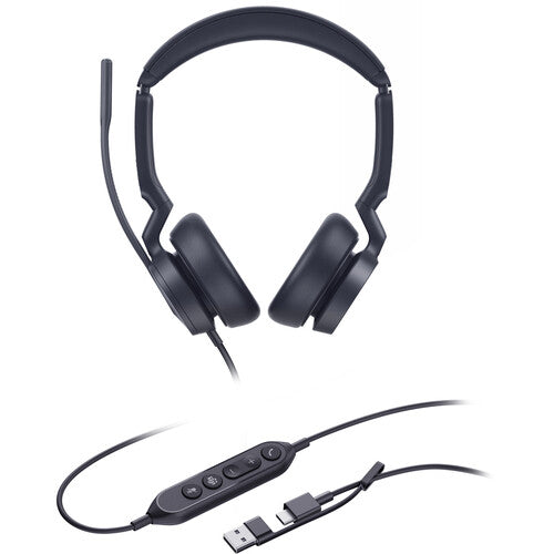 Yealink UH46 Auriculares Estéreo USB-C con Micrófonos AI y Bolsa