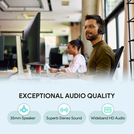 Yealink UH46 Mono Auricular USB-C con Triple Cancelación de Ruido y Bolsa
