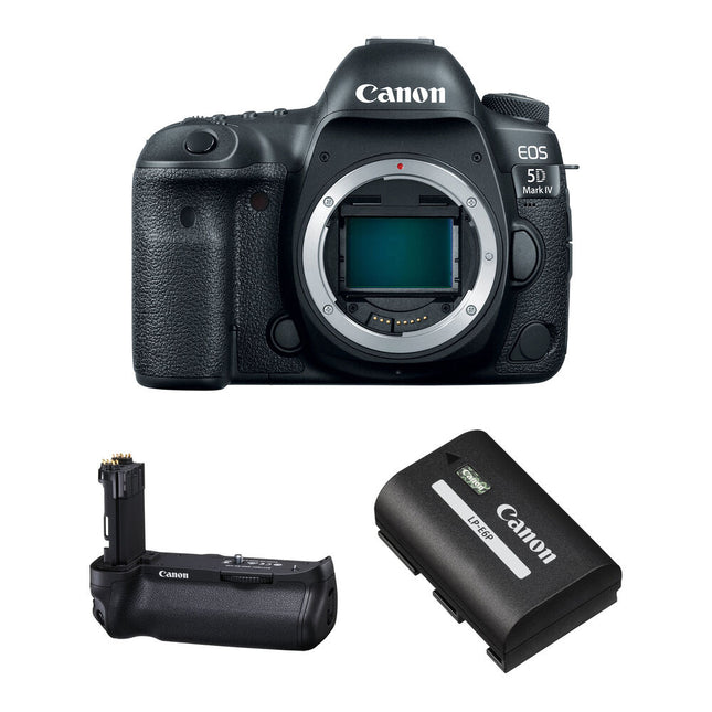 Canon EOS 5D Mark IV Cámara Réflex 30.4MP Sensor Full Frame con Empuñadura y Batería