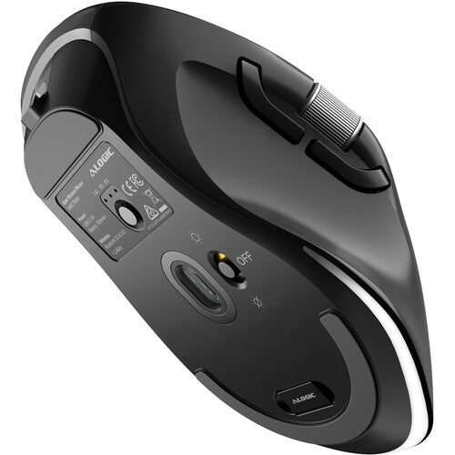 ALOGIC Apex Ratón Inalámbrico Negro 6000 dpi 104 Horas Batería