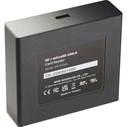 Wise Advanced Lector de Tarjetas SD microSD UHS-II USB-C 10 Gb/s aluminio negro