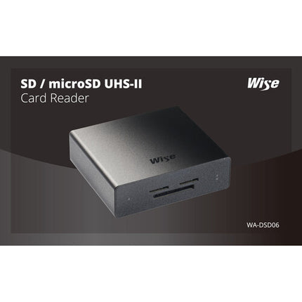 Wise Advanced Lector de Tarjetas SD microSD UHS-II USB-C 10 Gb/s aluminio negro