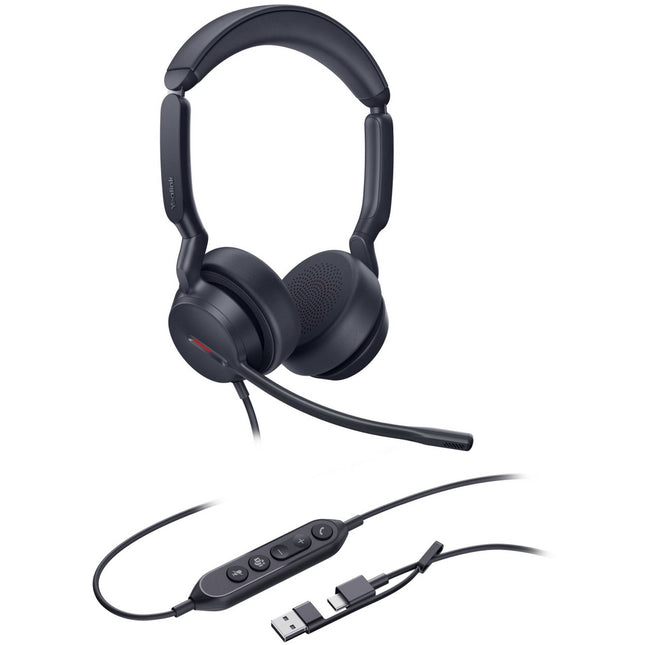 Yealink UH44 Auriculares Estéreo USB-C/A con Micrófonos AI 35mm y Estuche