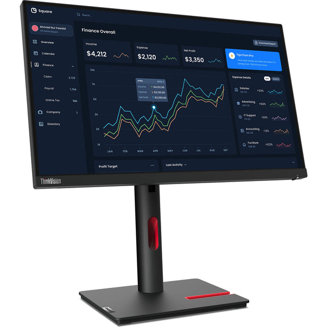 Lenovo ThinkVision T22i-30 Monitor 21.5" Full HD IPS 250 nits 60 Hz