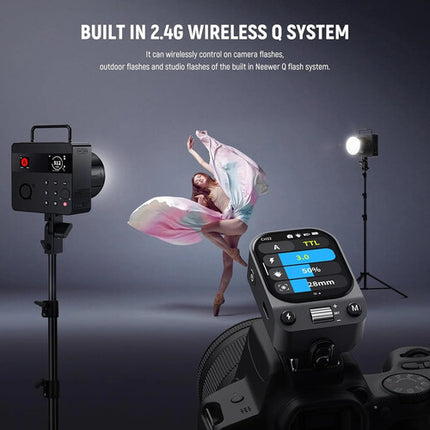 Neewer QZ-N Disparador Flash Inalámbrico TTL para Nikon OLED táctil batería recargable