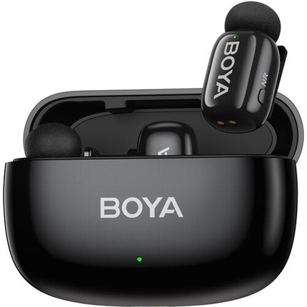 BOYA mini 2 Sistema de Micrófono Inalámbrico para 2 Personas con Conector Lightning y Estuche de Carga