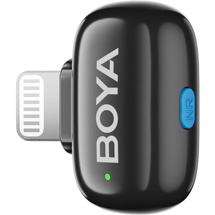 BOYA mini 2 Sistema de Micrófono Inalámbrico para 2 Personas con Conector Lightning y Estuche de Carga