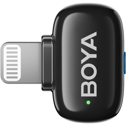 BOYA mini 2 Sistema de Micrófono Inalámbrico para 2 Personas con Conector Lightning y Estuche de Carga