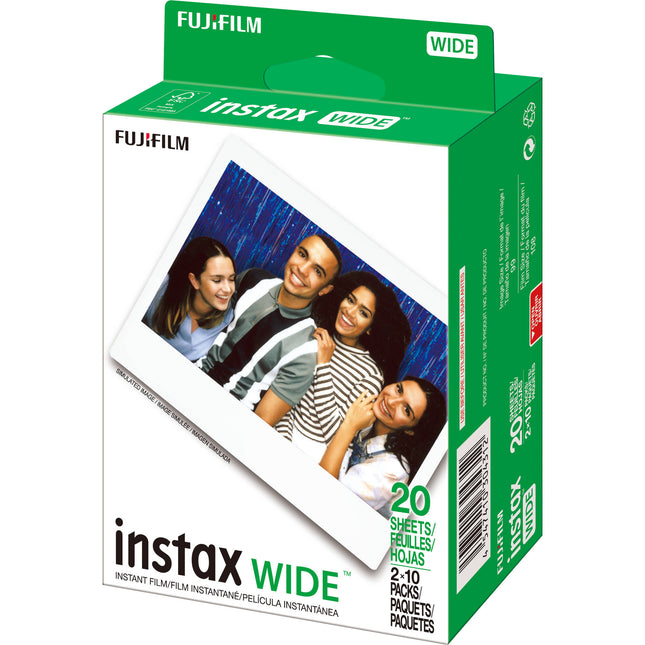 FUJIFILM instax WIDE Película Instantánea 60 Exposiciones ISO 800 Superficie Brillante