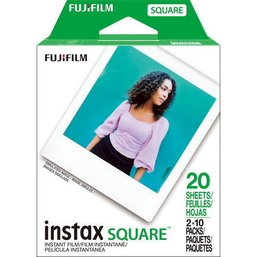 FUJIFILM instax SQUARE Película Instantánea 20 Exposiciones 3.4x2.8"