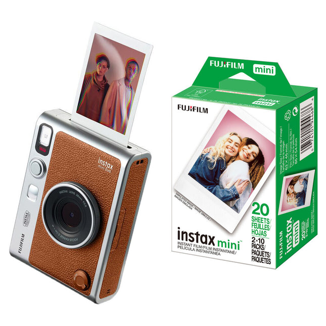 FUJIFILM instax mini EVO Cámara instantánea híbrida 28mm f2 20 exposiciones