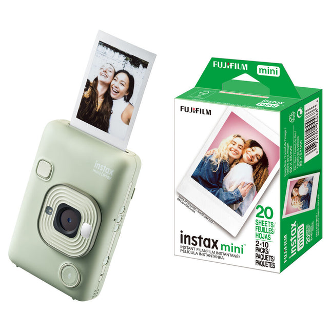 FUJIFILM instax mini Liplay Cámara Híbrida Instantánea con Film 20 Exposiciones 2.7 LCD 2560x1920 px