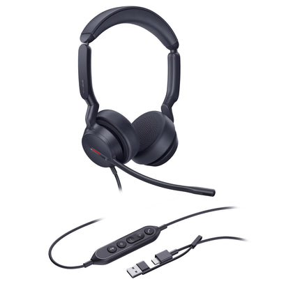 Yealink UH44 Auriculares Estéreo USB-C con Micrófonos AI y Bolsa