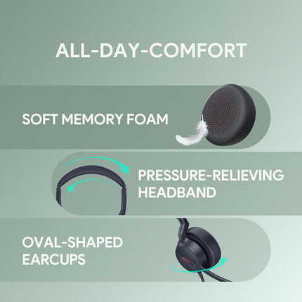 Yealink UH44 Auriculares Estéreo USB-C con Micrófonos AI y Bolsa