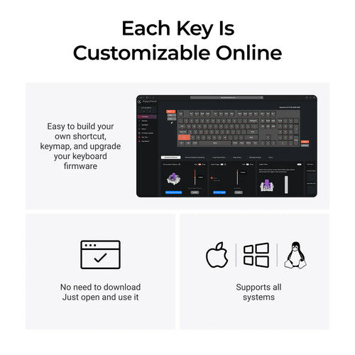 Keychron K10 HE Teclado Inalámbrico Mecánico Bluetooth 5.2 RGB Blanca