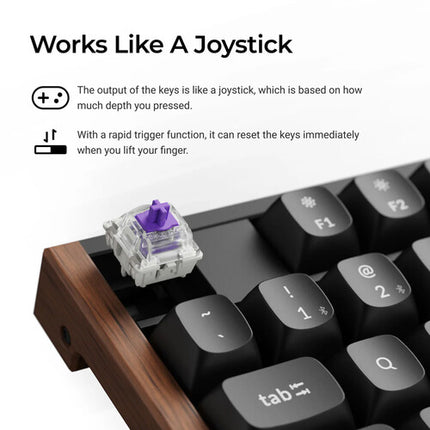 Keychron K10 HE Teclado Inalámbrico Mecánico Bluetooth 5.2 RGB Blanca