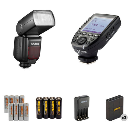 Godox TT685II Flash para Cámara con 197 Número Guía 328 Alcance inalámbrico Kit para Olympus Panasonic