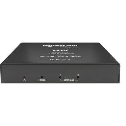 WyreStorm Essentials 4K60 Divisor HDMI 1x2 con Soporte HDR y Adaptador 5V