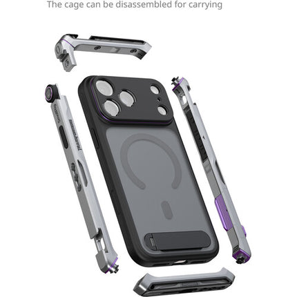 SmallRig Mobile Dual Handle Kit para iPhone 17 Pro Megatron Edition con T-Mount y 17mm Lens Backplates