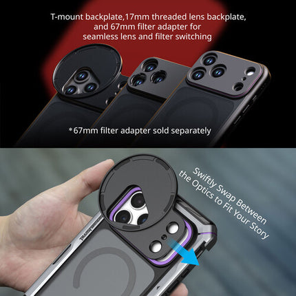 SmallRig Mobile Dual Handle Kit para iPhone 17 Pro Megatron Edition con T-Mount y 17mm Lens Backplates
