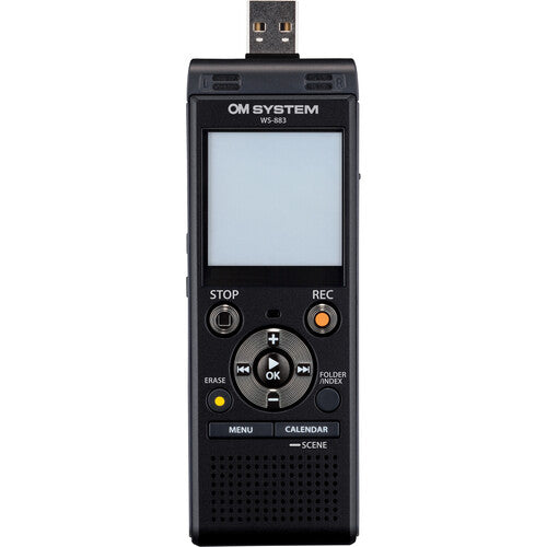 Olympus OM SYSTEM WS-883 Grabadora de Voz Digital 8GB Memoria 2080 Hrs Grabación