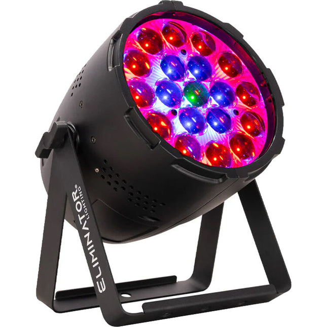 Eliminator Lighting Mega Par Z Wash RGBW LED Luz de Escenario 19x15W 10-60° Motorized Zoom