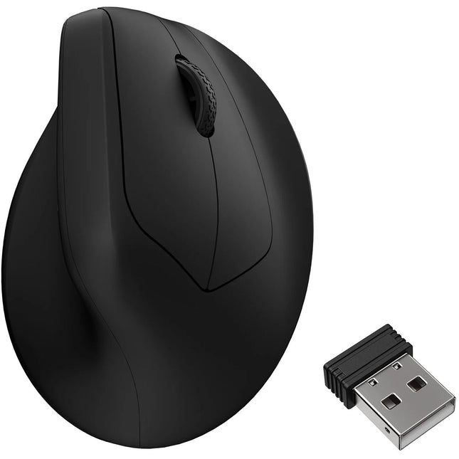 Keychron M5 Ratón Ergonómico Inalámbrico Negro 30000 dpi Bluetooth 5.3 USB-C
