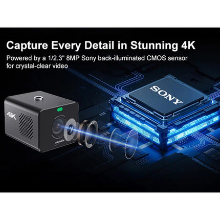 Zowietek ZowieCAM Cámara POV Zoom 4K UHD 8MP Sensor Sony 3x Óptico