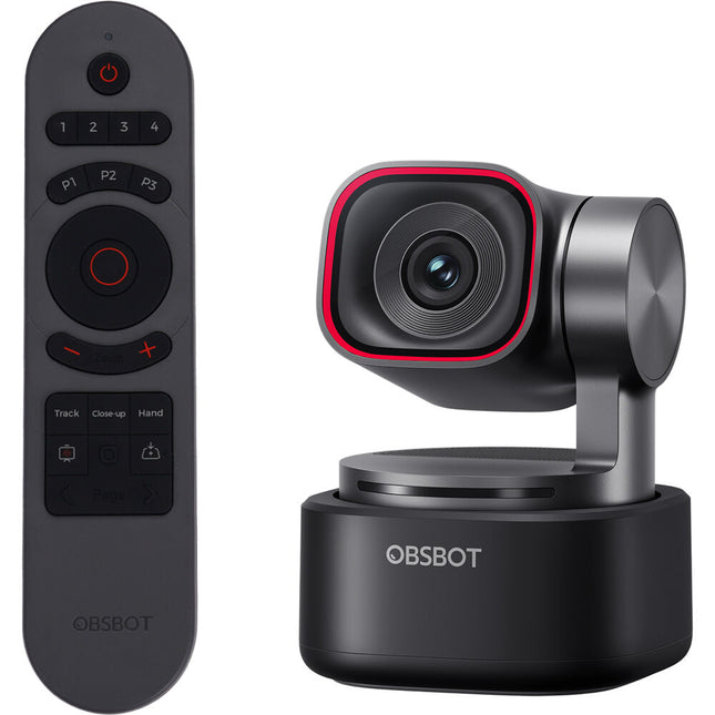 OBSBOT Tiny 3 Cámara Web 4K UHD con Control Remoto Inteligente