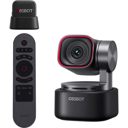 OBSBOT Tiny 3 Cámara Web 4K UHD Control Remoto Micrófono Inalámbrico
