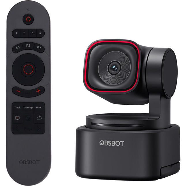 OBSBOT Tiny 3 Lite Webcam 4K 2-Ejes con Control Remoto Inteligente