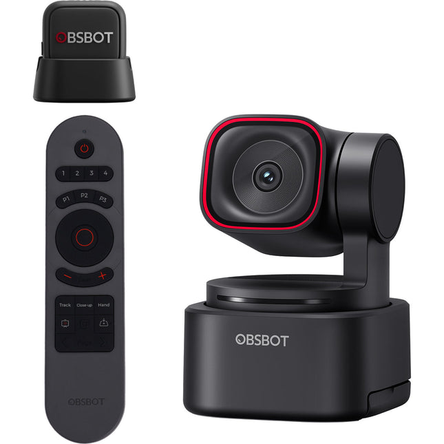 OBSBOT Tiny 3 Lite Webcam 4K UHD 30fps y Micrófono Inalámbrico
