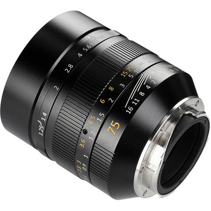 7Artisans 75mm f/1.25 II Lente para Leica M Teleobjetivo Manual 62mm