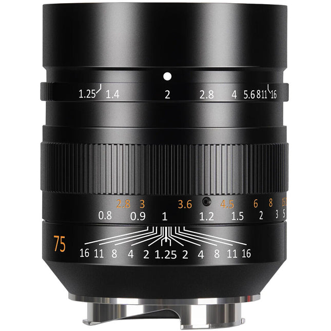 7Artisans 75mm f/1.25 II Lente para Leica M Teleobjetivo Manual 62mm
