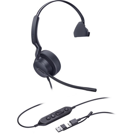 Yealink UH44 Mono Auricular USB-C/A con Cancelación de Ruido y Bolsa