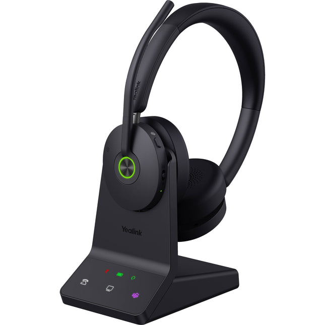 Yealink WH68 Auriculares Inalámbricos Estéreo DECT Bluetooth 32h Batería Adaptador USB