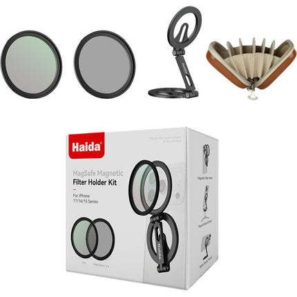 Haida MagSafe Juego de Filtros Magnéticos para iPhone con CPL 58mm y Filtro Mist 1/4