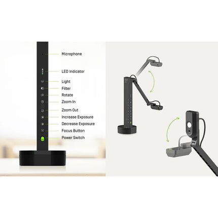 IPEVO VZ-X Ultra Cámara de Documentos HDMI USB 13MP 4K Máx Resolución Wireless
